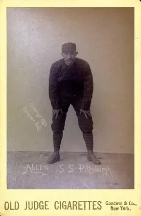 1887-89 Old Judge Cabinets (N173) #NNO - Bob Allen - Pittsburgh Alleghenys