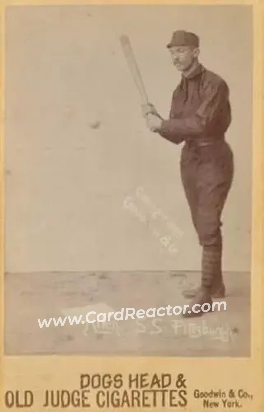 1887-89 Old Judge Cabinets (N173) #NNO - Bob Allen - Pittsburgh Alleghenys - Front