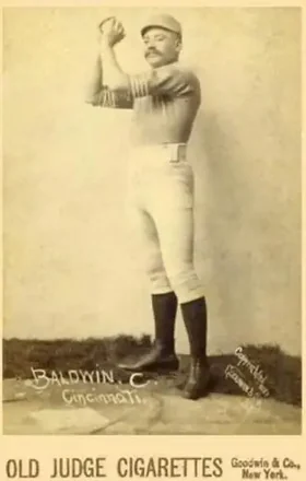 1887-89 Old Judge Cabinets (N173) #NNO - Kid Baldwin - Cincinnati Red Stockings