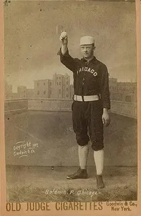 1887-89 Old Judge Cabinets (N173) #NNO - Fido Baldwin - Chicago White Stockings