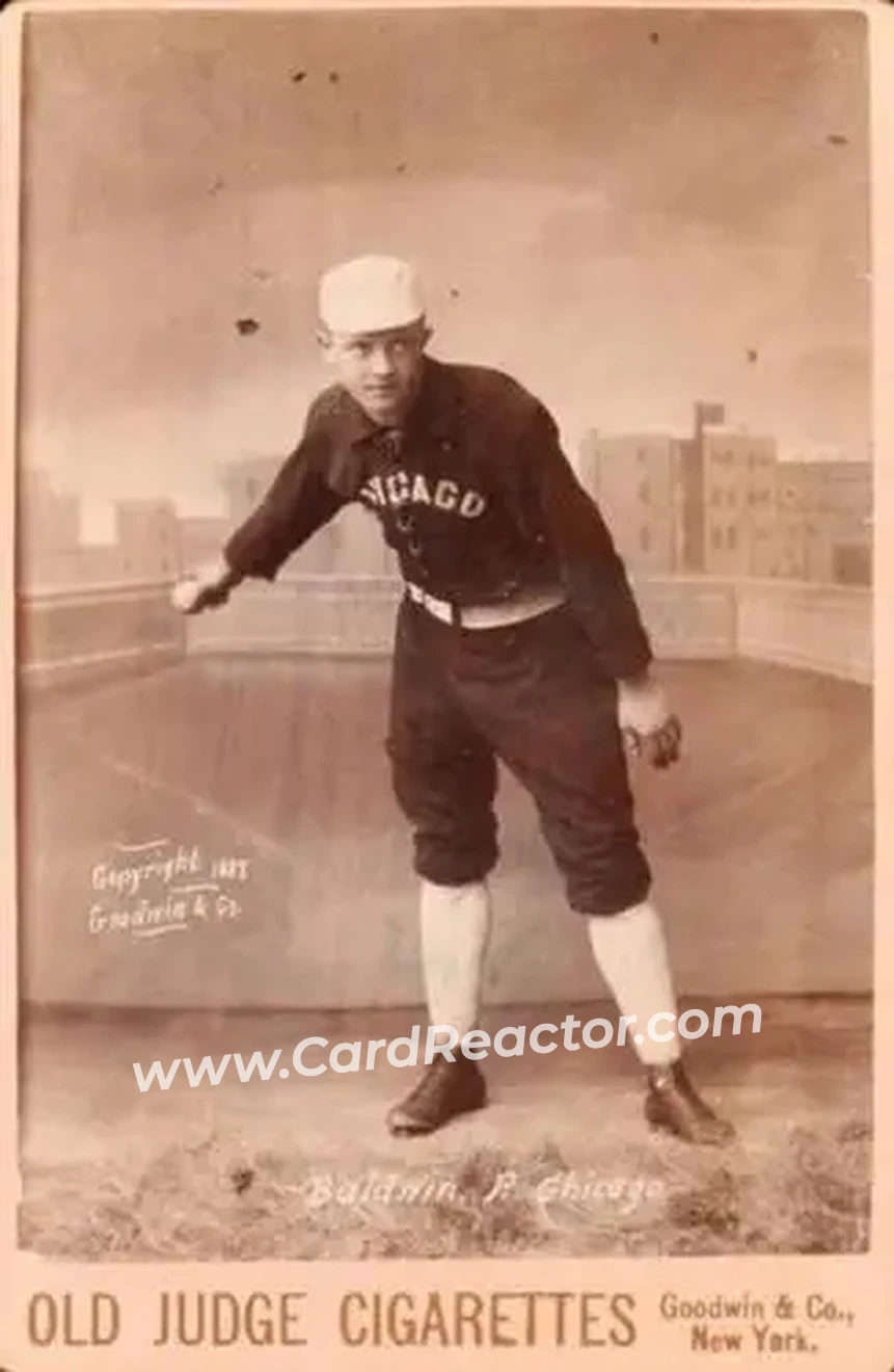 1887-89 Old Judge Cabinets (N173) #NNO - Fido Baldwin - Chicago White Stockings