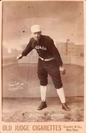 1887-89 Old Judge Cabinets (N173) #NNO - Fido Baldwin - Chicago White Stockings