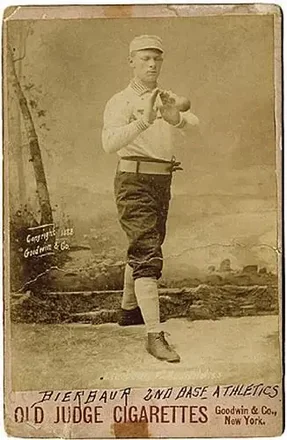 1887-89 Old Judge Cabinets (N173) #NNO - Louis Bierbauer - Philadelphia Athletics