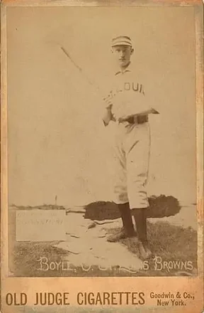 1887-89 Old Judge Cabinets (N173) #NNO - John Boyle - St. Louis Browns