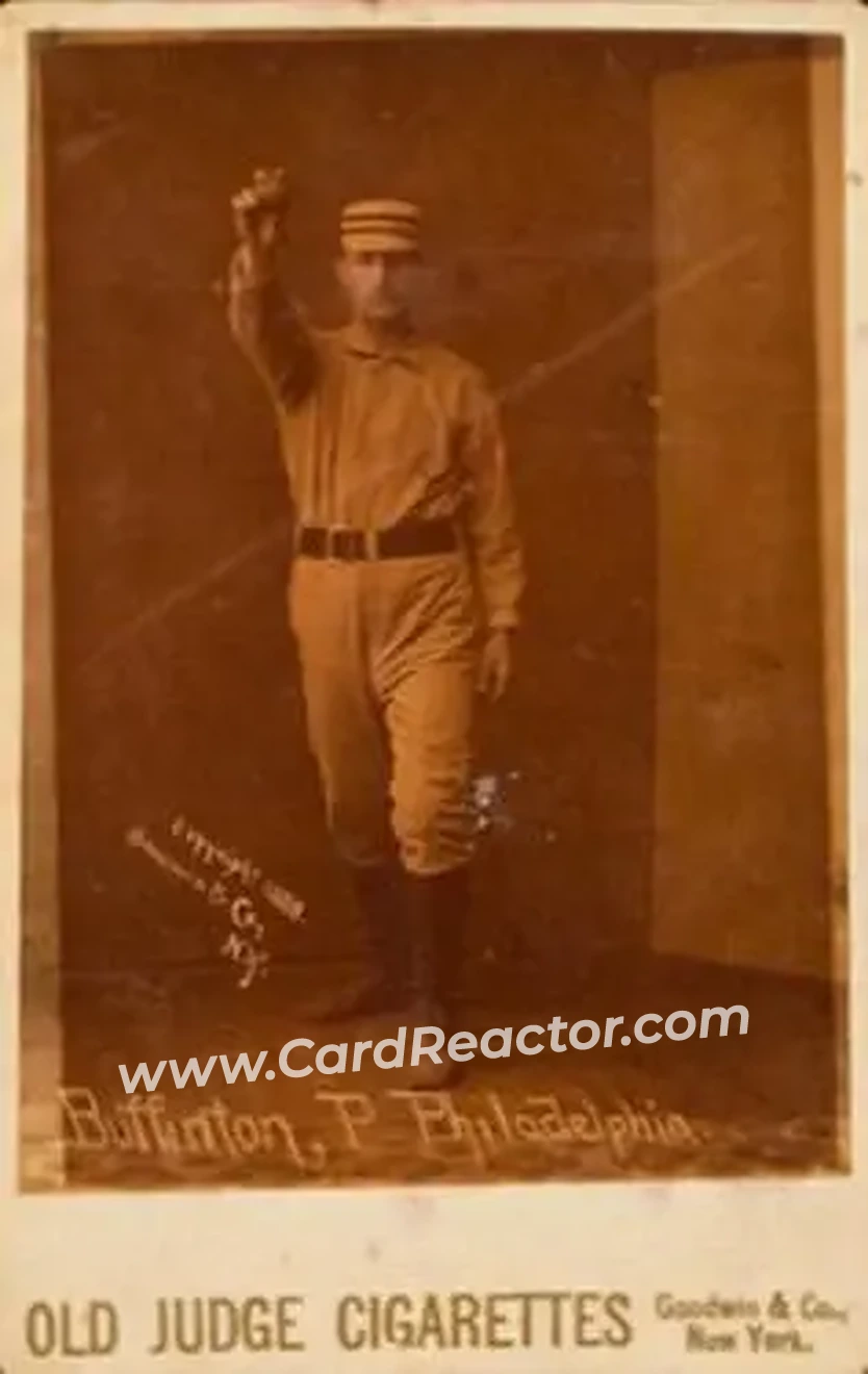 1887-89 Old Judge Cabinets (N173) #NNO - Charlie Buffinton - Philadelphia Quakers - Front