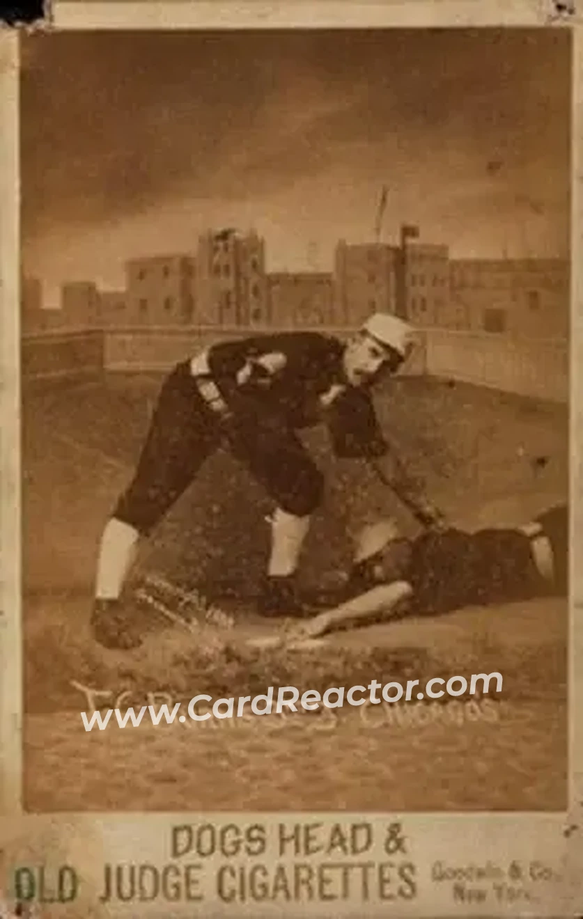 1887-89 Old Judge Cabinets (N173) #NNO - Tom Burns - Chicago White Stockings - Front