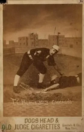 1887-89 Old Judge Cabinets (N173) #NNO - Tom Burns - Chicago White Stockings