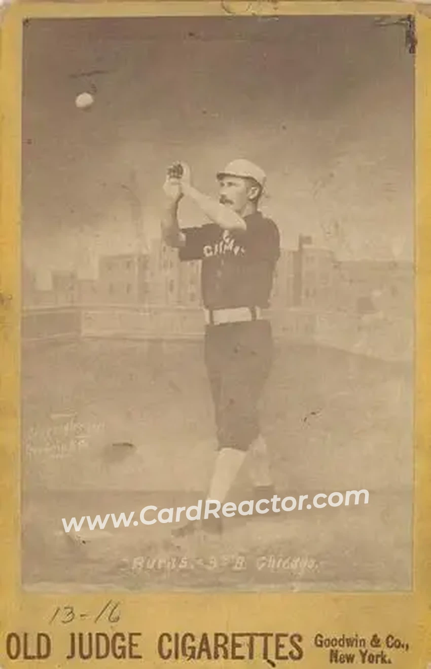 1887-89 Old Judge Cabinets (N173) #NNO - Tom Burns - Chicago White Stockings - Front