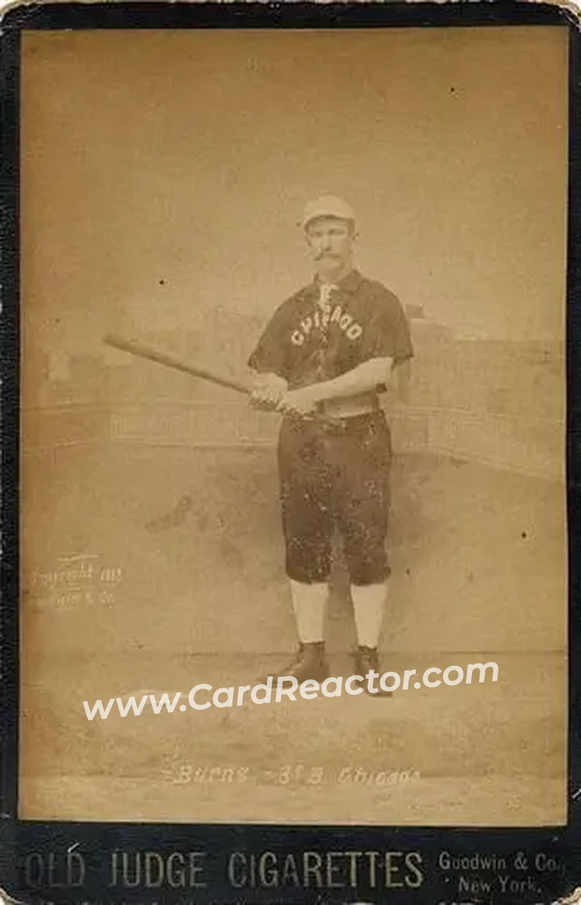 1887-89 Old Judge Cabinets (N173) #NNO - Tom Burns - Chicago White Stockings - Front