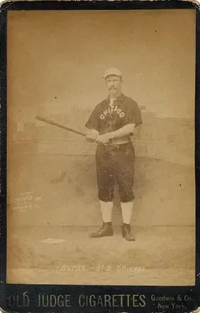 1887-89 Old Judge Cabinets (N173) #NNO - Tom Burns - Chicago White Stockings