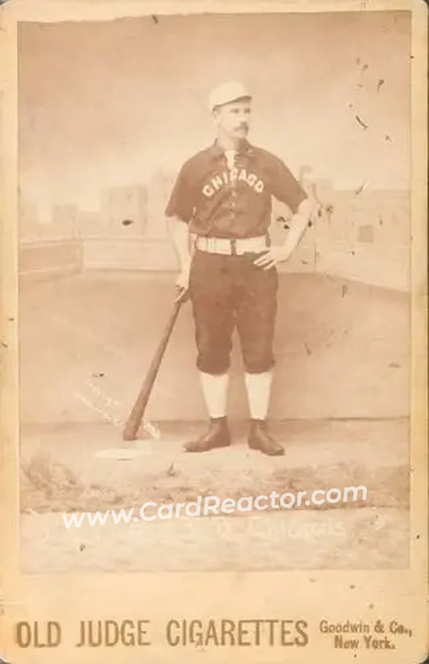 1887-89 Old Judge Cabinets (N173) #NNO - Tom Burns - Chicago White Stockings - Front