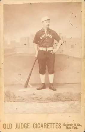 1887-89 Old Judge Cabinets (N173) #NNO - Tom Burns - Chicago White Stockings