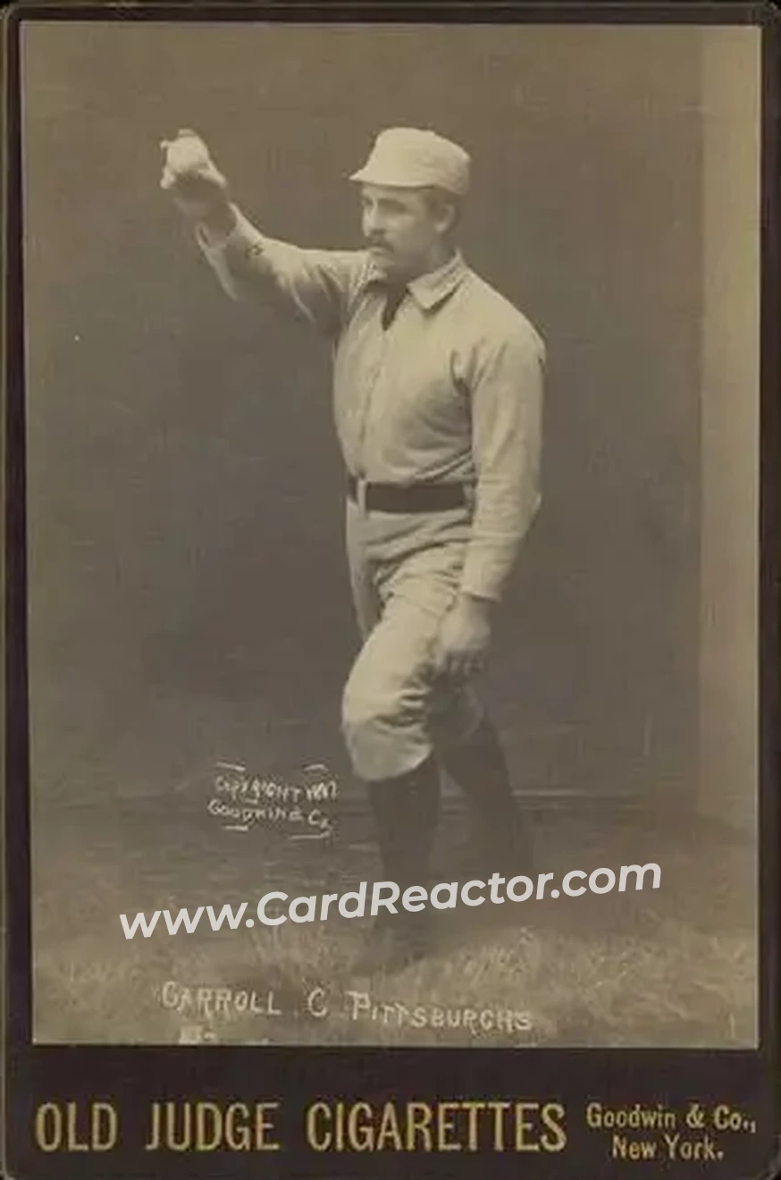 1887-89 Old Judge Cabinets (N173) #NNO - Fred Carroll - Pittsburgh Alleghenys - Front