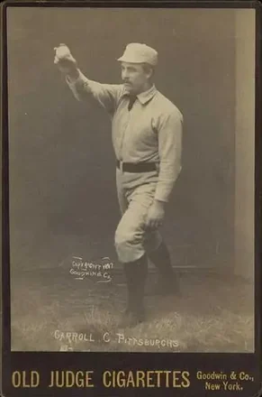 1887-89 Old Judge Cabinets (N173) #NNO - Fred Carroll - Pittsburgh Alleghenys