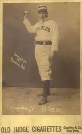 1887-89 Old Judge Cabinets (N173) #NNO - Icebox Chamberlain - St. Louis Browns