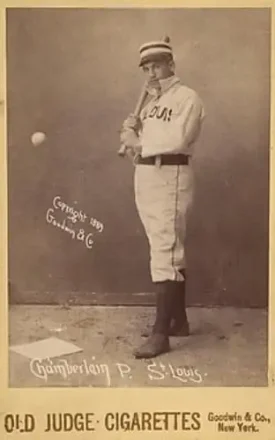 1887-89 Old Judge Cabinets (N173) #NNO - Icebox Chamberlain - St. Louis Browns