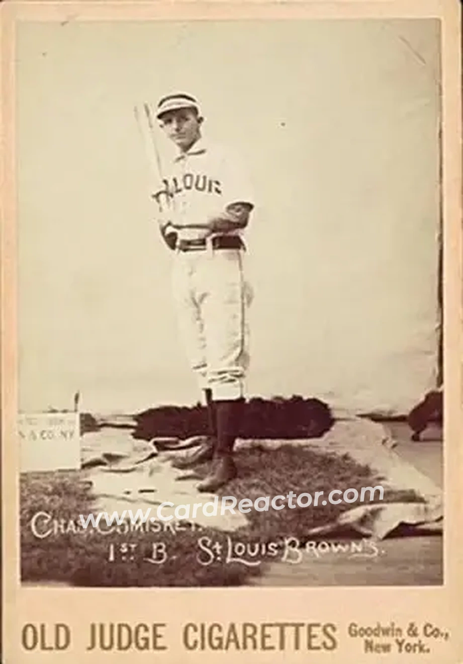 1887-89 Old Judge Cabinets (N173) #NNO - Charles Comiskey - St. Louis Browns - Front