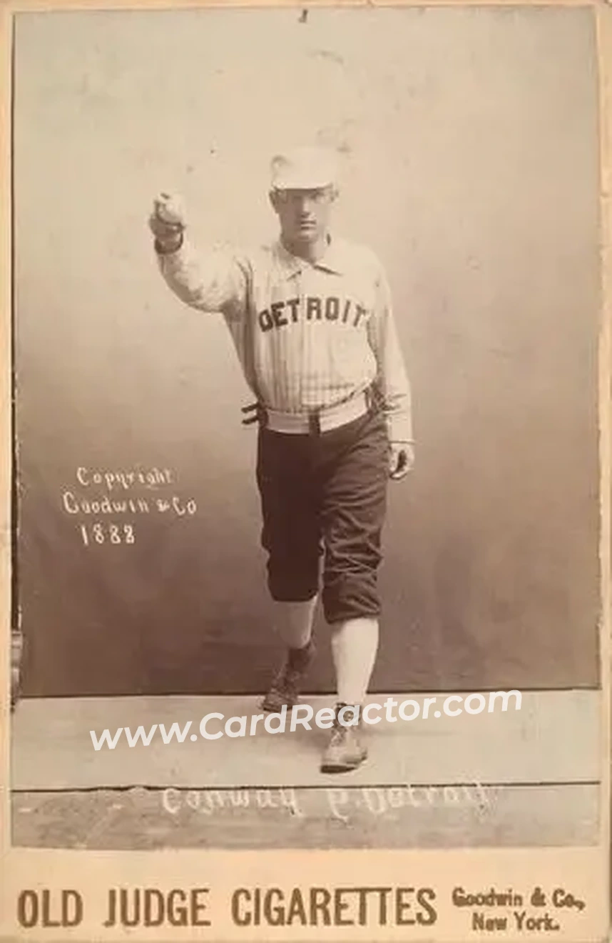 1887-89 Old Judge Cabinets (N173) #NNO - Pete Conway - Detroit Wolverines - Front