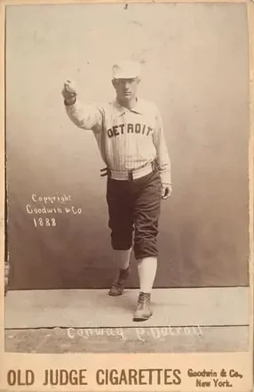 1887-89 Old Judge Cabinets (N173) #NNO - Pete Conway - Detroit Wolverines
