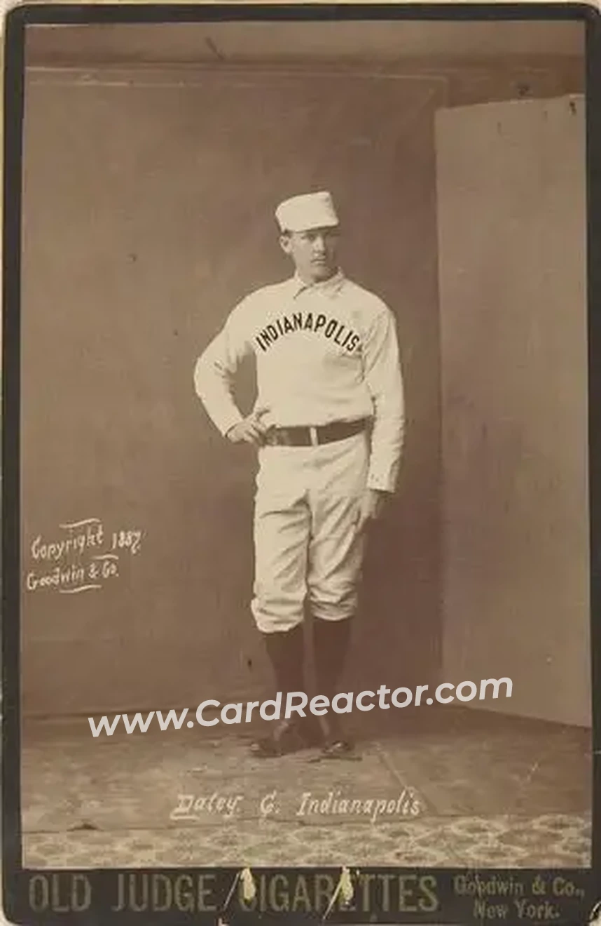 1887-89 Old Judge Cabinets (N173) #NNO - Con Daily - Indianapolis Hoosiers - Front