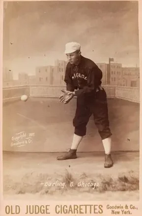 1887-89 Old Judge Cabinets (N173) #NNO - Dell Darling - Chicago White Stockings