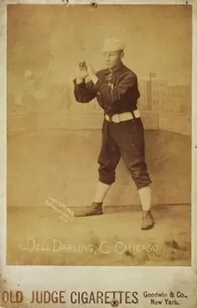 1887-89 Old Judge Cabinets (N173) #NNO - Dell Darling - Chicago White Stockings