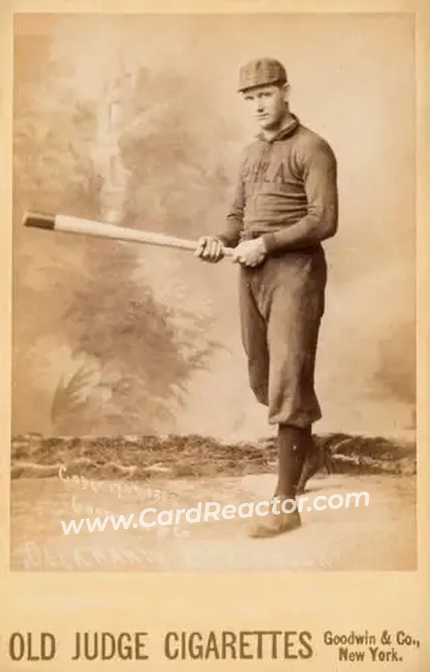 1887-89 Old Judge Cabinets (N173) #NNO - Ed Delahanty - Philadelphia Quakers - Front