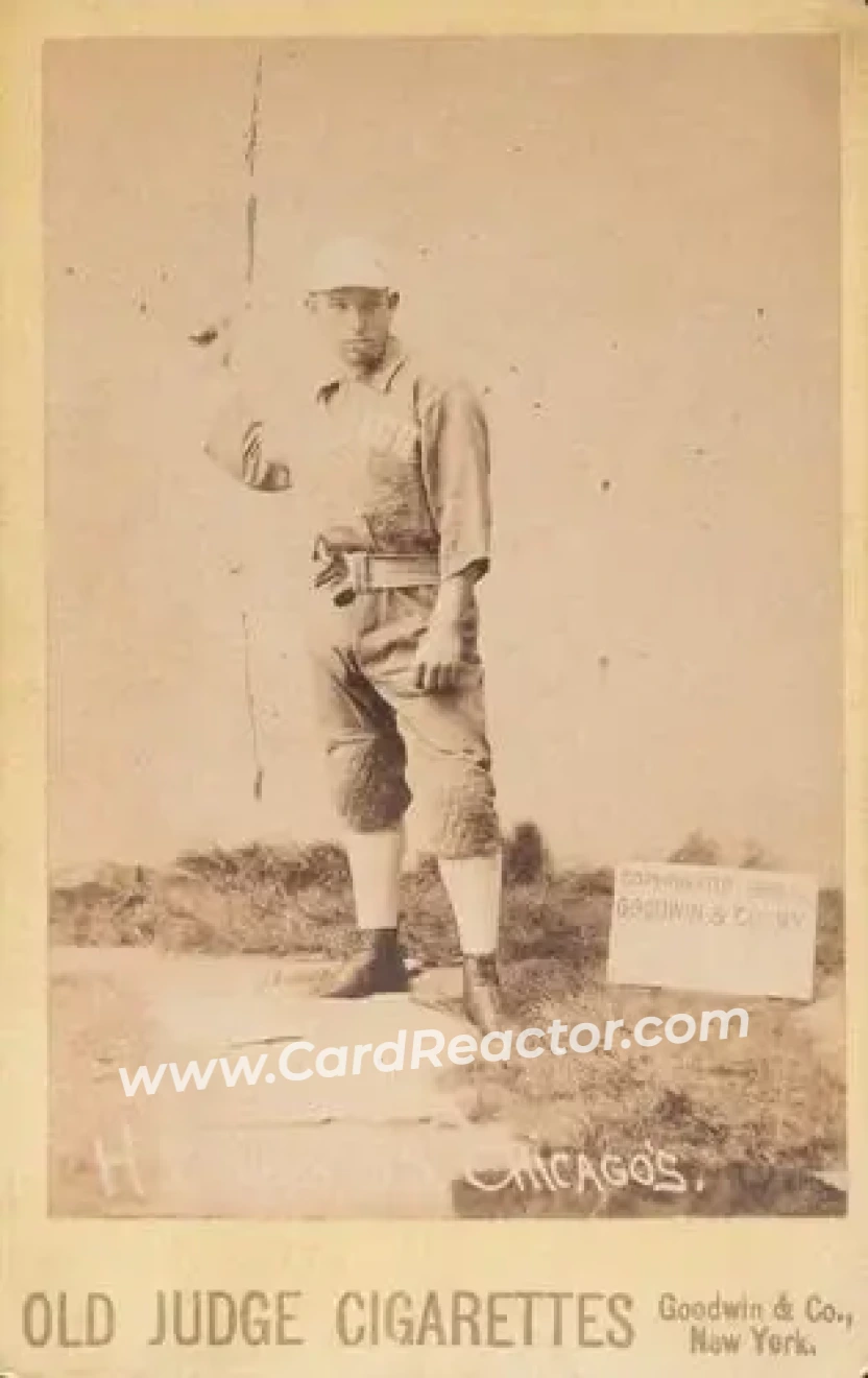1887-89 Old Judge Cabinets (N173) #NNO - Hugh Duffy - Chicago White Stockings - Front 1887-89 Old Judge Cabinets (N173) #NNO - Hugh Duffy - Chicago White Stockings - Front