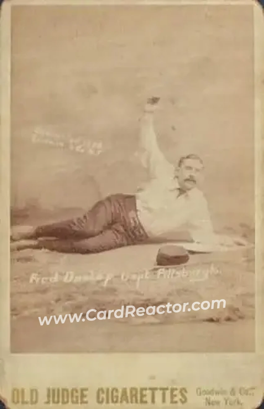 1887-89 Old Judge Cabinets (N173) #NNO - Sure Shot Dunlap - Pittsburgh Alleghenys - Front