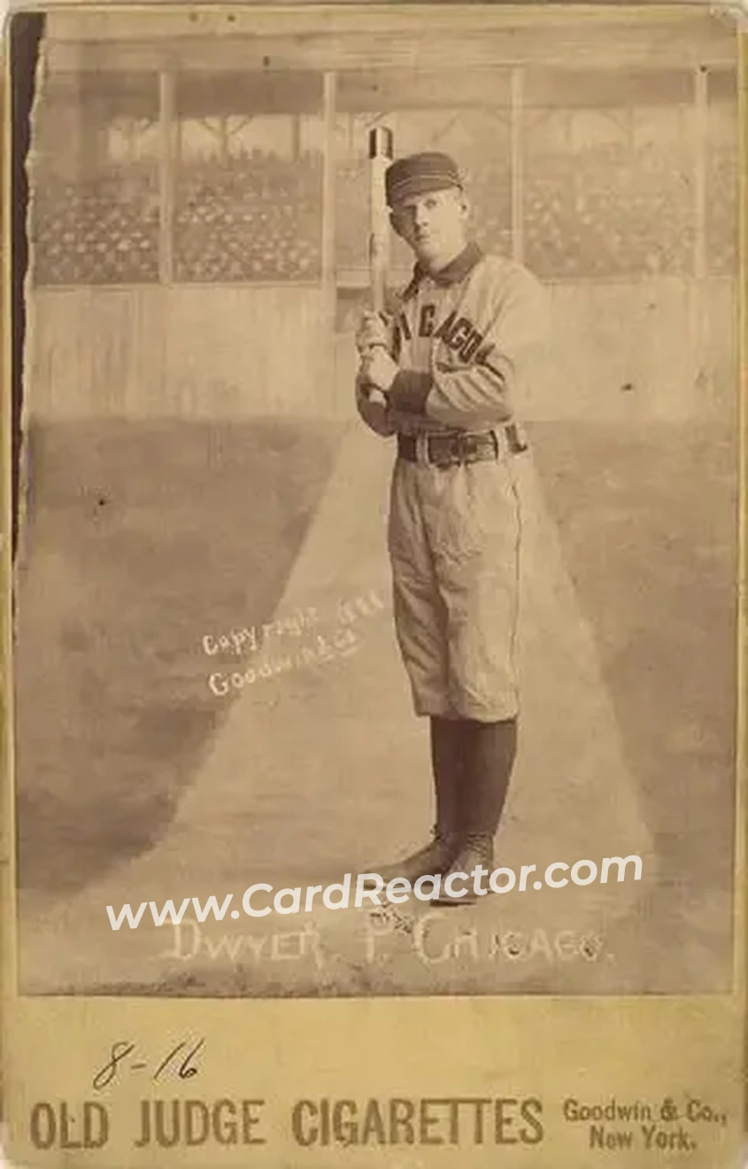 1887-89 Old Judge Cabinets (N173) #NNO - Frank Dwyer - Chicago White Stockings - Front
