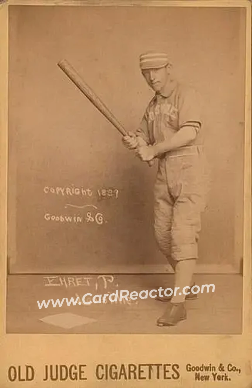 1887-89 Old Judge Cabinets (N173) #NNO - Red Ehret - Louisville Colonels - Front
