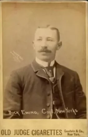 1887-89 Old Judge Cabinets (N173) #NNO - Buck Ewing - New York Giants