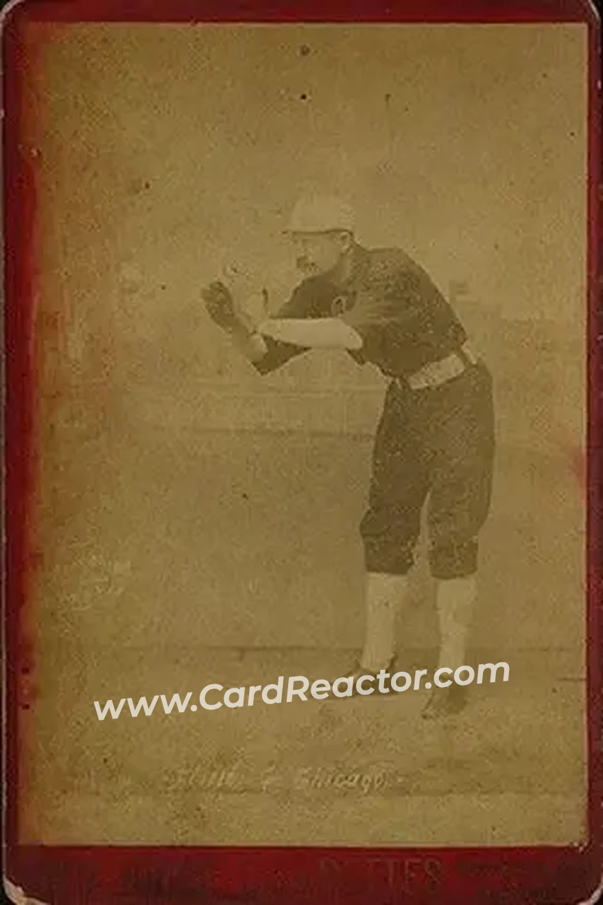 1887-89 Old Judge Cabinets (N173) #NNO - Silver Flint - Chicago White Stockings