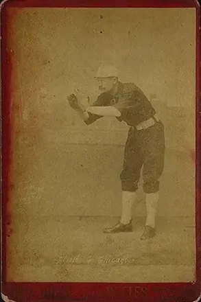 1887-89 Old Judge Cabinets (N173) #NNO - Silver Flint - Chicago White Stockings