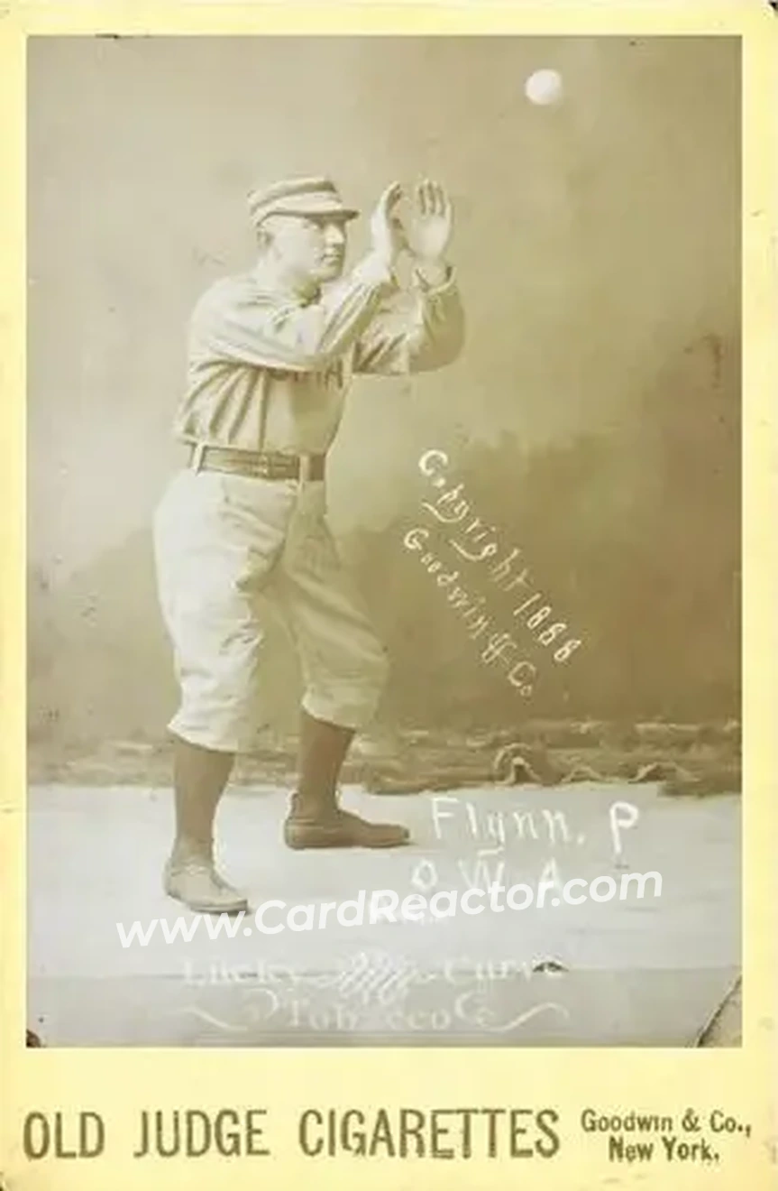 1887-89 Old Judge Cabinets (N173) #NNO - Jocko Flynn - Omaha Omahogs - Front