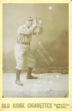 1887-89 Old Judge Cabinets (N173) #NNO - Jocko Flynn - Omaha Omahogs
