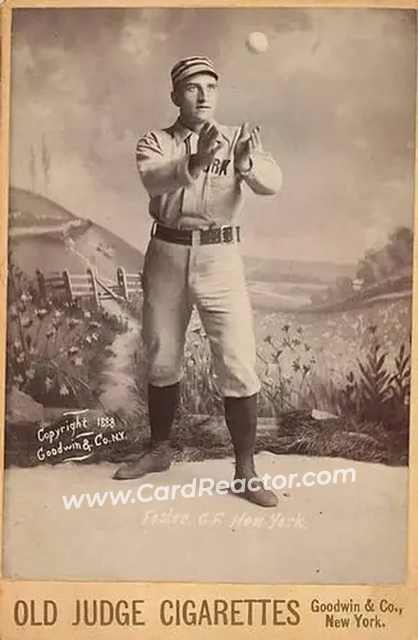 1887-89 Old Judge Cabinets (N173) #NNO - Elmer Foster - New York Giants - Front