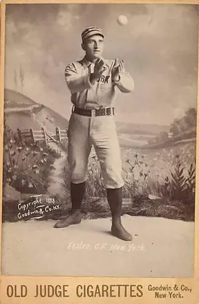 1887-89 Old Judge Cabinets (N173) #NNO - Elmer Foster - New York Giants