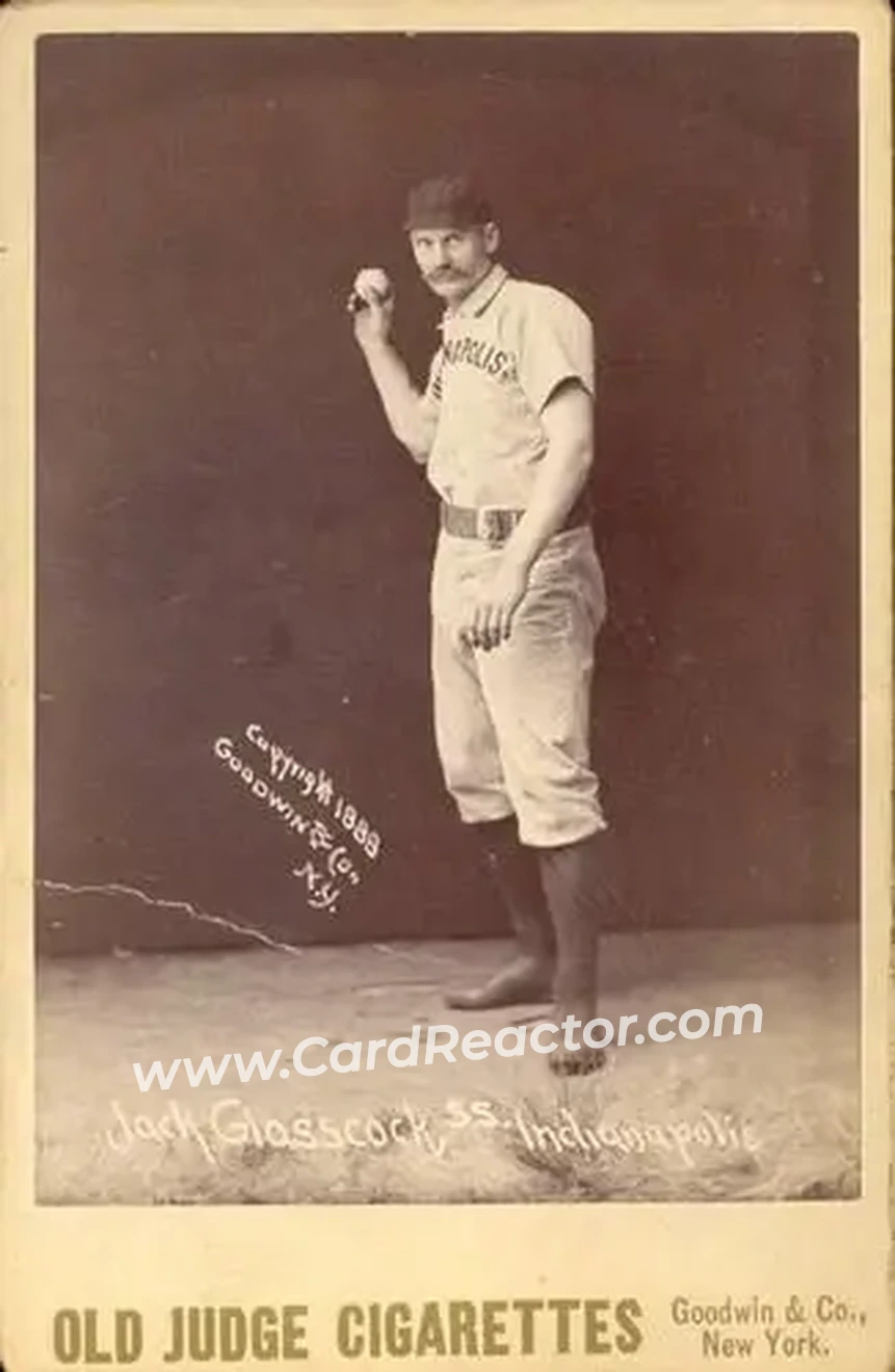 1887-89 Old Judge Cabinets (N173) #NNO - Jack Glasscock - Indianapolis Hoosiers - Front