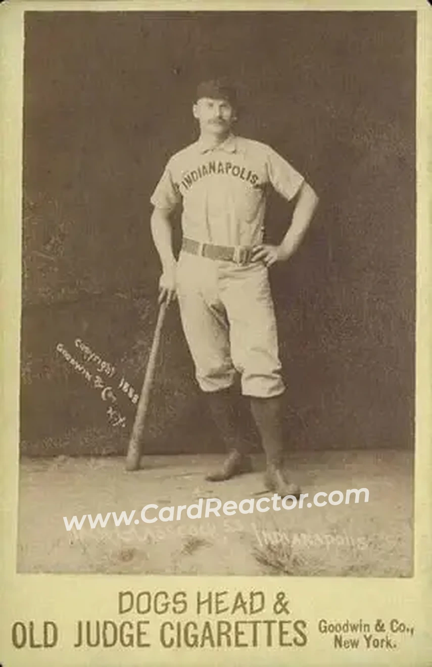 1887-89 Old Judge Cabinets (N173) #NNO - Jack Glasscock - Indianapolis Hoosiers - Front