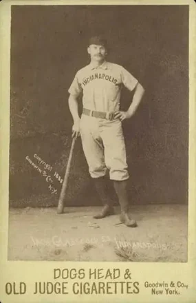 1887-89 Old Judge Cabinets (N173) #NNO - Jack Glasscock - Indianapolis Hoosiers