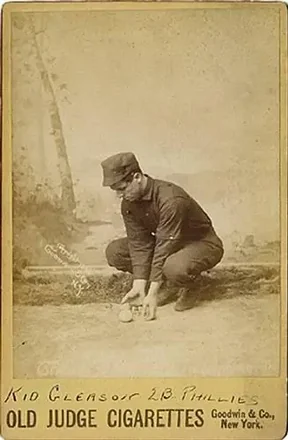 1887-89 Old Judge Cabinets (N173) #NNO - Kid Gleason - Philadelphia Quakers
