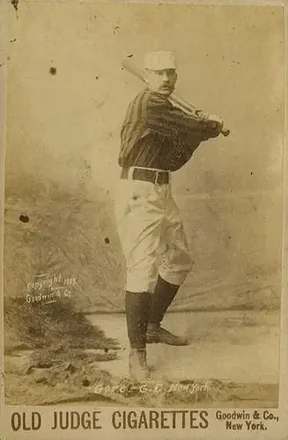 1887-89 Old Judge Cabinets (N173) #NNO - George Gore - New York Giants