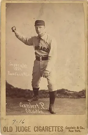 1887-89 Old Judge Cabinets (N173) #NNO - Ad Gumbert - Chicago White Stockings