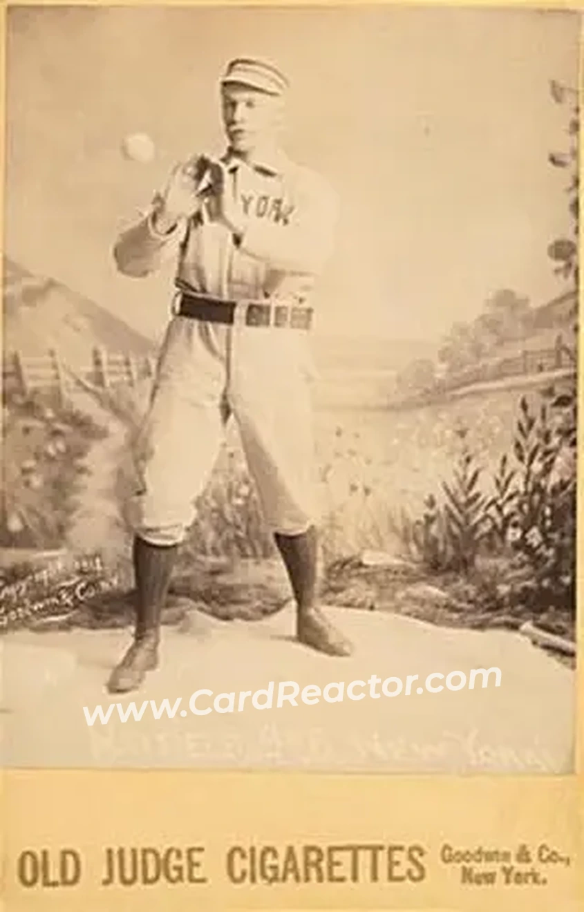 1887-89 Old Judge Cabinets (N173) #NNO - Gil Hatfield - New York Giants - Front