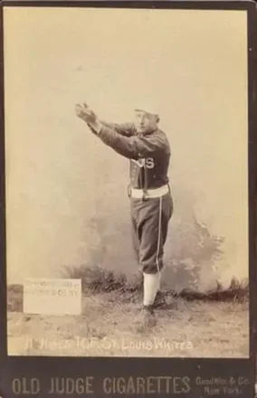 1887-89 Old Judge Cabinets (N173) #NNO - Hunkey Hines - St. Louis Whites