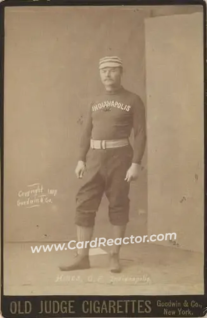 1887-89 Old Judge Cabinets (N173) #NNO - Paul Hines - Indianapolis Hoosiers - Front