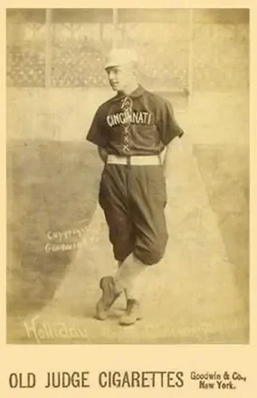1887-89 Old Judge Cabinets (N173) #NNO - Bug Holliday - Cincinnati Red Stockings