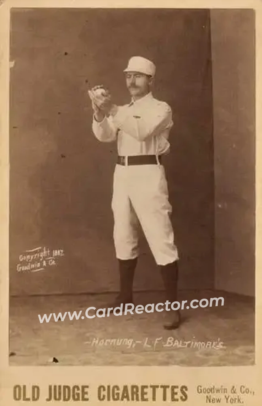 1887-89 Old Judge Cabinets (N173) #NNO - Joe Hornung - Baltimore Orioles - Front