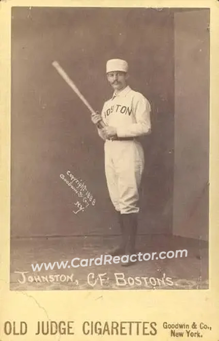 1887-89 Old Judge Cabinets (N173) #NNO - Dick Johnston - Boston Beaneaters - Front